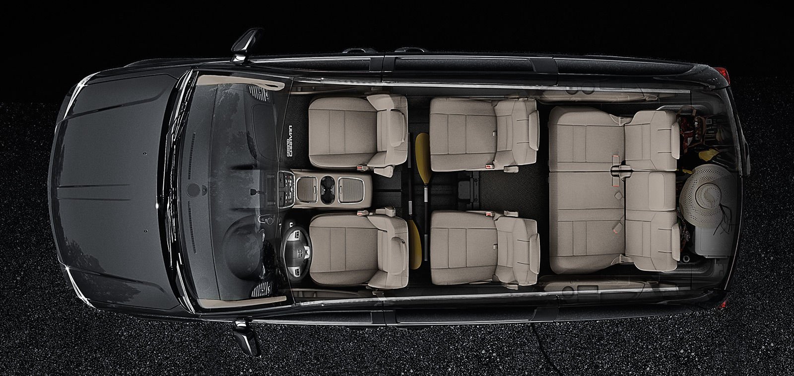 Dodge caravan seat layout